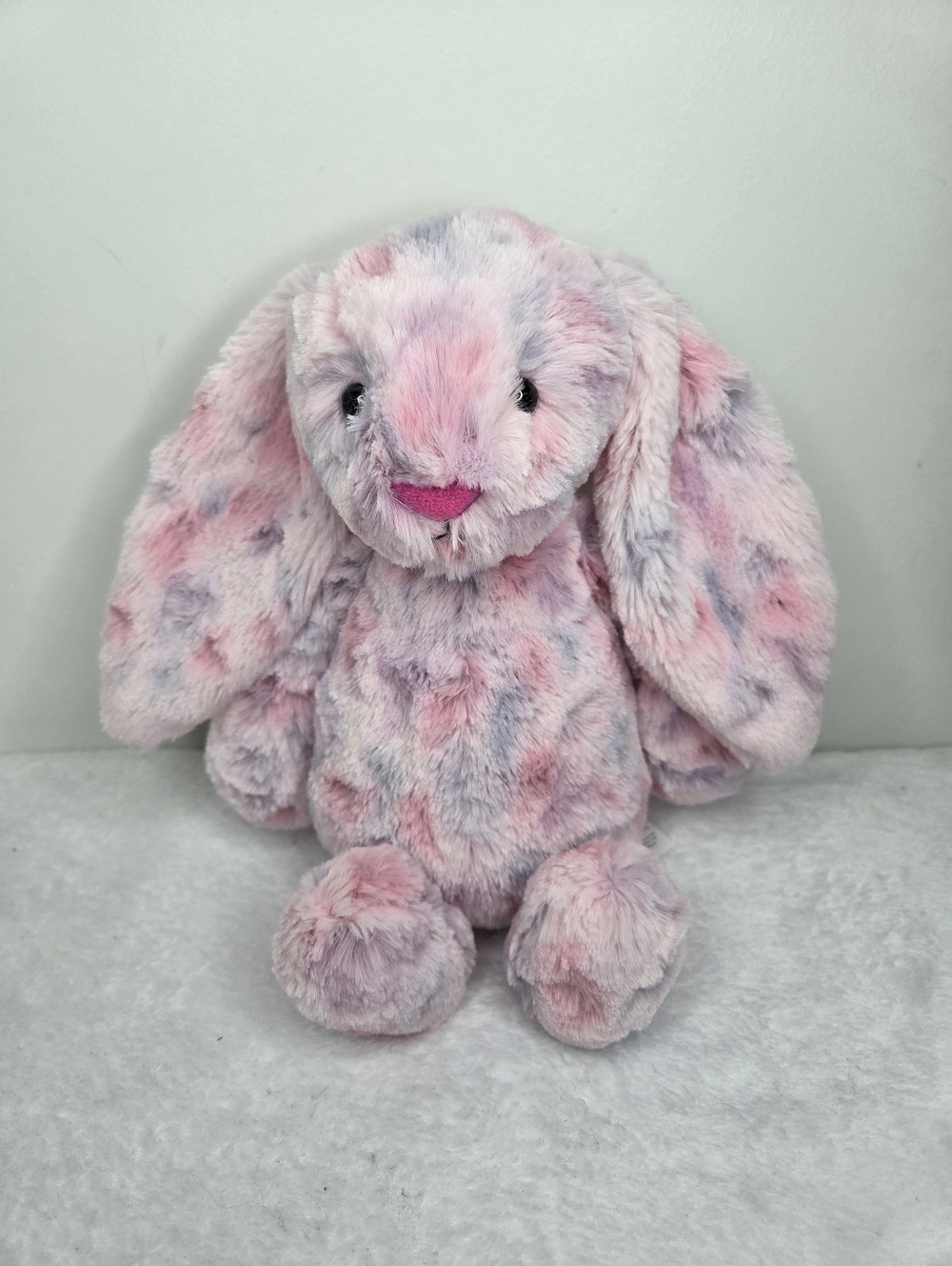 SOLD - NWT Customized Jellycat Medium Bashful Bunny "Pinky Pop"